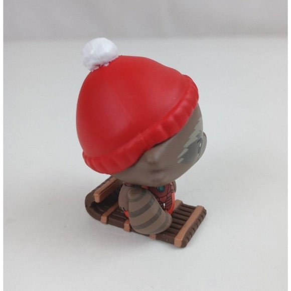 2018 Funko Marvel Pint Size Heroes Christmas Holiday Edition Rocket 1/6 - Picture 2 of 5